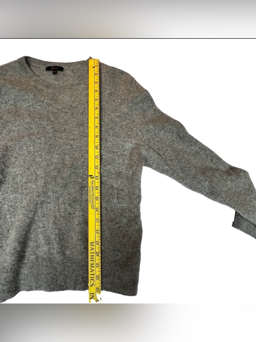 Quince Cashmere Sweater Womens XL Gray 100% Cashmere Crewneck - Picture 6 of 6